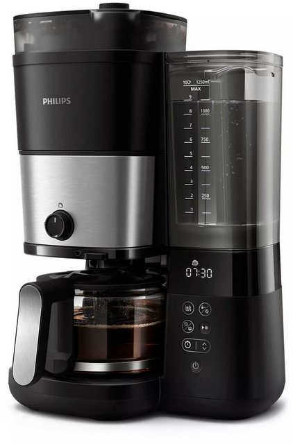 Philips All-in-1 Brew HD7900 Filterkaffeemaschine mit integriertem Mahlwerk Philips All-in-1 Brew Filterkaffeemaschine mit integriertem Mahlwerk   Der Geschmack frischer Kaffeebohnen in jeder Tasse. Entspannte Zubereitung