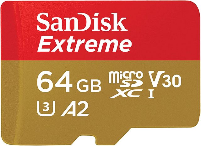 Sandisk SanDisk Extreme microSDXC A2 UHS-I U3 V30 170MB/s Speicherkarte + Speicherkarte