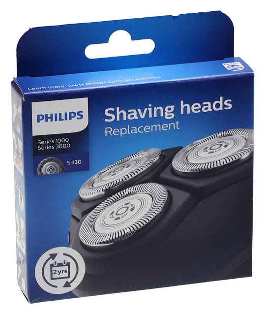 Philips Ersatzscherkopf Philips SH3050 SHAVER SERIES 3000 Scherköpfe BLISTERPRO 3PCS für SH305