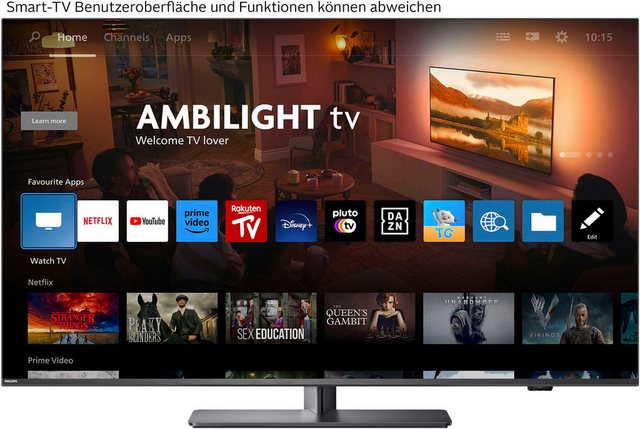 Philips 43PUS8848/12 LED-Fernseher (108 cm/43 Zoll, 4K Ultra HD, Android TV, Google TV, Smart-TV)