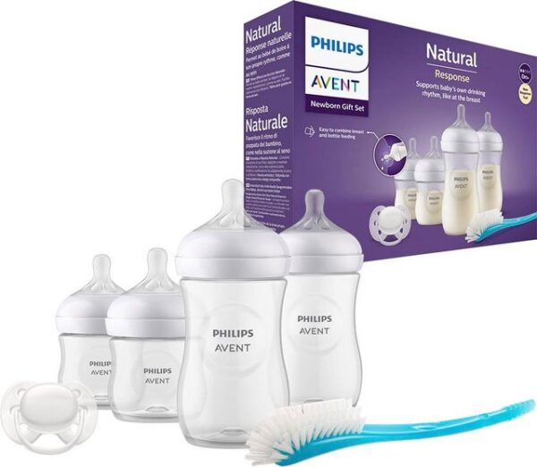 Das Philips Avent Natural Response Flaschen-Set für Neugeborene SCD838/11 ist die perfekte Lösung für Eltern