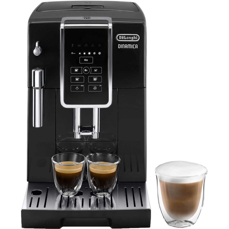 Vom erstklassigen Espresso bis zum meisterhaften Latte Macchiato: Die DeLonghi Dinamica ECAM 358.15.B bereitet die unterschiedlichsten Kaffeespezialitäten zu. Dank des intuitiven LCD-Bildschirms mit Direktwahltasten für Espresso