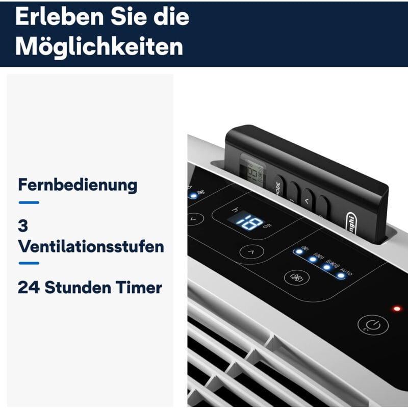 Delonghi – Mobiles Klimagerät de’longhi pac EM82 weiß