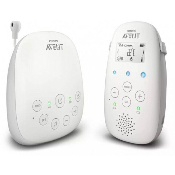 Das Philips Avent Audio Babyphone SCD713/26 bietet eine sichere Verbindung zu Ihrem Baby. Mit kristallklarem Klang und einem integrierten Temperatursensor sorgt es für absolute Sicherheit. Das beruhigende Nachtlicht und die inkludierten Schlaflieder schaffen eine entspannende Atmosphäre für Ihr Kind. Im Nachtmodus können Sie die Ruhe genießen