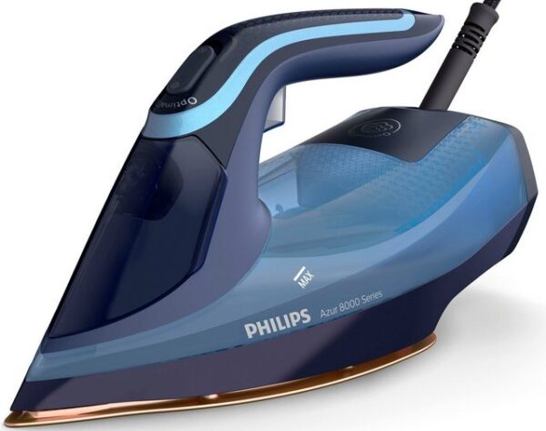 Perfekte Bügelergebnisse ohne Aufwand liefert das Philips Azur 8000 Series Dampfbügeleisen DST8020/20. Durch seine hohe und kraftvolle Leistung von 3.000 W sorgt es für ein schnelles Aufheizen