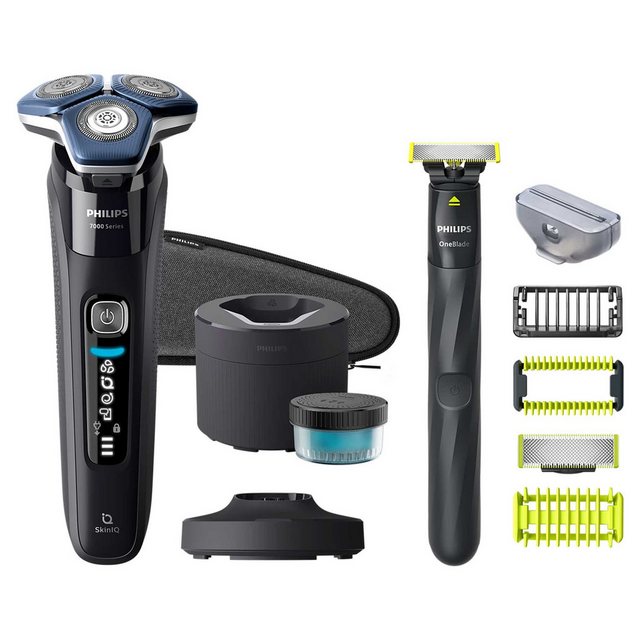 Philips Gesichtshaarrasierer Shaver Series 7000 S7886/78 black Nass- & Trockenrasierer