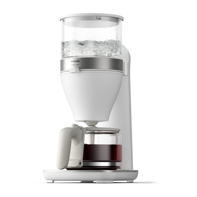 Philips Filterkaffeemaschine HD5416/00 Café Gourmet weiß, 1,25l Kaffeekanne, Papierfilter 1×4, mit Direkt-Brühprinzip, Aroma-Twister und Schwenkfilterhalter