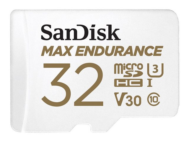 Die SanDisk Max Endurance microSD-Karte ermöglicht die Videoaufzeichnung mit privaten Überwachungskameras oder Dashcams. Sie ist nicht nur für kontinuierliche Videoaufzeichnungen und mehrmaliges Überschreiben ausgelegt