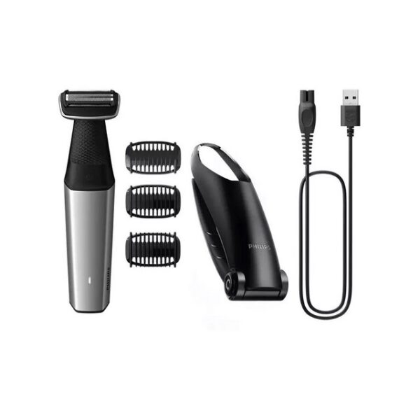 Der Philips BG5021/15 Bodygroomer in Silber und Schwarz ist die ideale Lösung