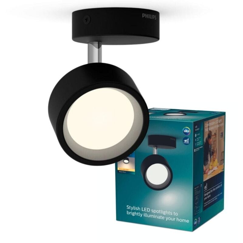 Led Deckenspot Bracia in Schwarz 5,5W 550lm – Philips