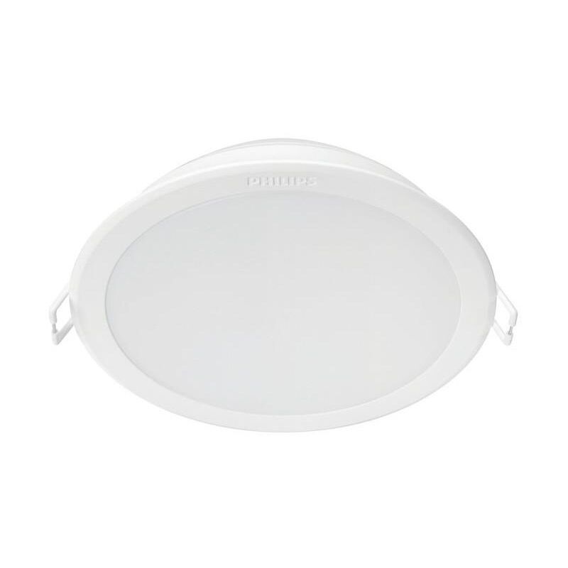 Das LED-Downlight 13W Slim Meson Ausschnitt Ø 125 mm eignet sich für niedrige Decken mit einem kompakten Design