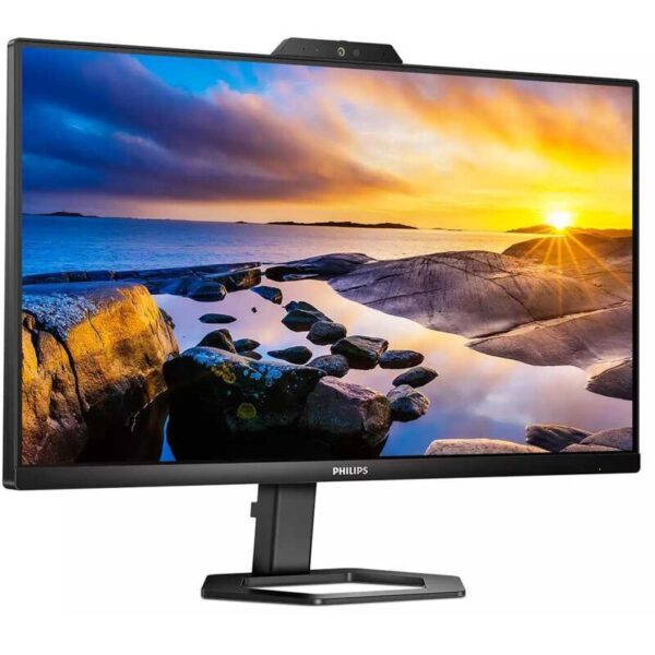 Dieser Philips 24E1N5300HE-Monitor mit einem 24-Zoll-Full-HD-IPS-Bildschirm ist für die Arbeit von zu Hause aus konzipiert. Die integrierte 5-MP-Webcam liefert scharfe Bilder und das Mikrofon mit Geräuschunterdrückung sorgt dafür