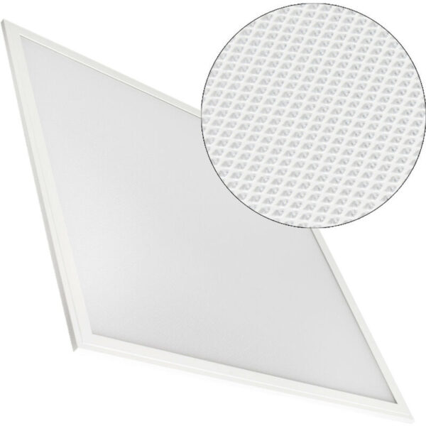 Das Certadrive 60x60cm 40W 4000lm mikroprismatische LED-Panel (UGR17) mit weißem Rahmen kombiniert ein sehr modernes Design mit hervorragender Lichteffizienz und Qualität. Dieses Panel ist aufgrund seines geringen Blendfaktors besonders für Büros und Arbeitsbereiche geeignet. Die Lichtquelle des LED-Panels hat eine Leuchtkraft von 4000 Lumen