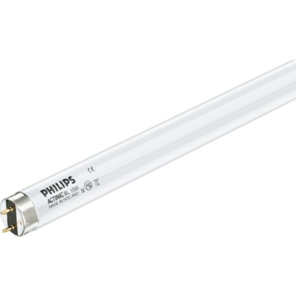 Philips Lighting Leuchtstofflampe BL 18W/10 SLV/25 Abbildung ähnlich. Bitte achten Sie auf die technischen Daten und die EAN des Produkts. Hersteller:Philips LightingBezeichnung:Leuchtstofflampe 18W actinic G13Typ:BL 18W/10 SLV/25Art der UV-Strahlung:UV-ASchwarzlichtlampe:neinGeeignet zur Luftdesinfektion:neinGeeignet zur Wasserdesinfektion:neinGeeignet für persönliches Wohlbefinden:neinGeeignet zur Insektenbekämpfung:jaGeeignet für medizinische Anwendungen:neinGeeignet zur Reprografie:neinGeeignet zur Körperbräunung:neinGesamtlänge:604 mmDurchmesser:28 mmLampenform:StabLeuchtmittel:LeuchtstofflampeSockel:G13Externes Vorschaltgerät erforderlich:jaExternes Zündgerät erforderlich:jaIntegrierter Starter:neinDimmbar:neinLampenleistung:18 WLampenspannung:55..63 VBrennstellung:beliebigMittlere Nennlebensdauer:9000 hQuecksilbergehalt:5 mg Philips Lighting Leuchtstofflampe BL 18W/10 SLV/25: weitere Details Mit einem optimierten Spektrum