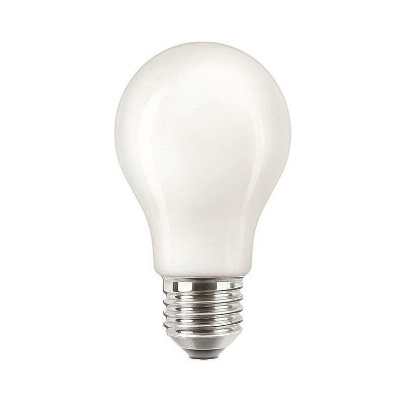 Philips – LED-Lampe fm E27 A60 4,5W f 2700K ewws 470lm Filamentlampe mt ac Ø60x106mm COREPROLEDBULBND4.5-40WE27A6082 – weiß