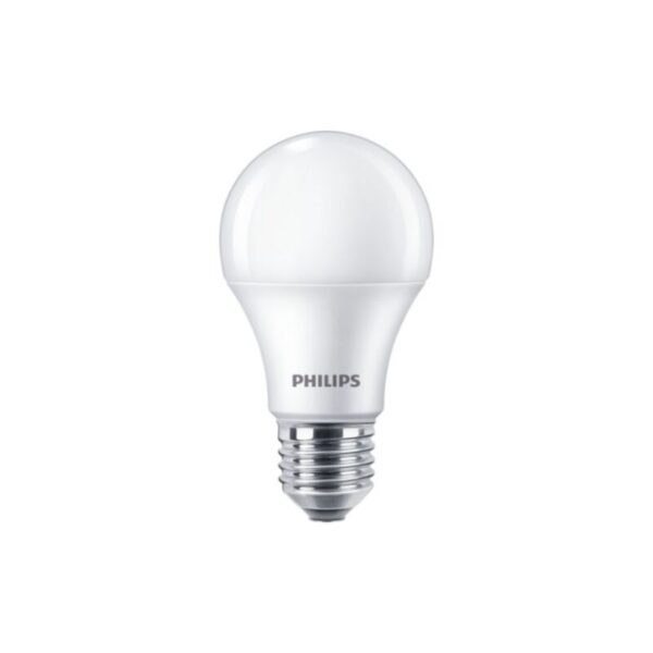 Led-Glühbirne A60 Philips E27 10W 6500K - CORE75865G2Besonderheiten -E27-Sockel -Angegebene Lebensdauer 15.000 Stunden-Schaltzyklus ein/aus 50.000-LED-Technologie-Abstrahlwinkel (Nom) 180°-Helligkeitsstrom 1.055 lm-Korrelierte Farbtemperatur 6500 K-Lichteffizienz (spezifiziert) (Nom) 105 lm/W-Farbgleichmäßigkeit