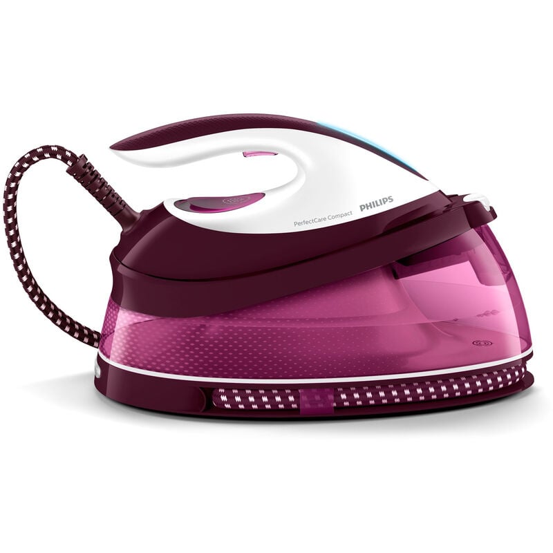 Philips – GC7842/40 Dampfbügelstation 1,5 l SteamGlide Plus-Sohle Violett, Weiß