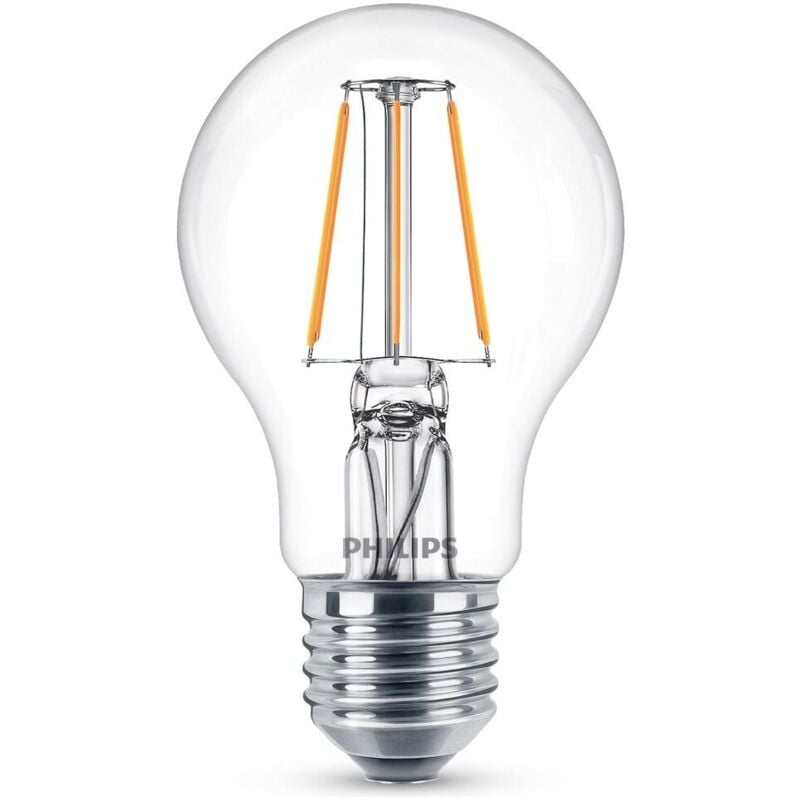 Led Filament Lampe ersetzt 40W E27 Birne – A60 4,3W 470lm 2700K Einerpack – Philips