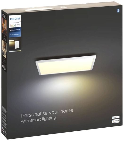 Philips Lighting Hue LED-Panel 871951438262600 Hue White Amb. Aurelle Panelleuchte 30x30cm LED fest eingebaut 19 W