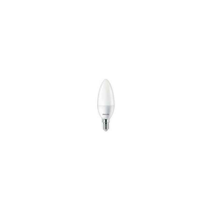 Philips – LED-Kerzenlampe E14 B38 7W e 2700K ewws 806lm mt ac Ø38x114mm 220-240V COREPROCANDLEND7-60WE14827B38 – weiß