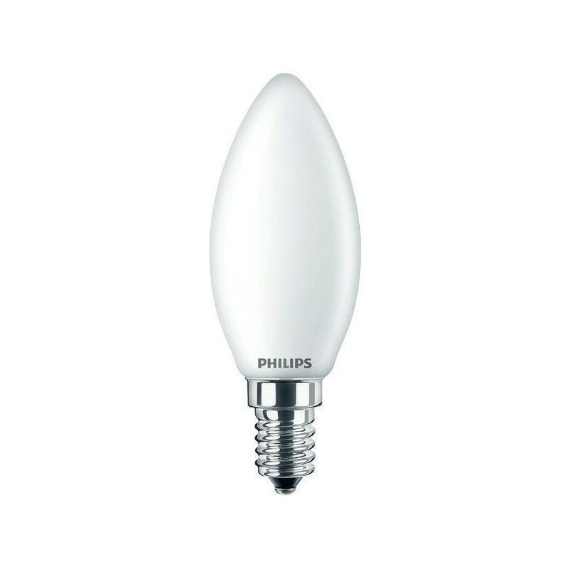 Philips – LED-Kerzenlampe fm E14 B3 2,2W e 2700K ewws 250lm Filamentlampe B35 mt ac COREPROLEDCANDLEND2.2-25WB35E1 – weiß