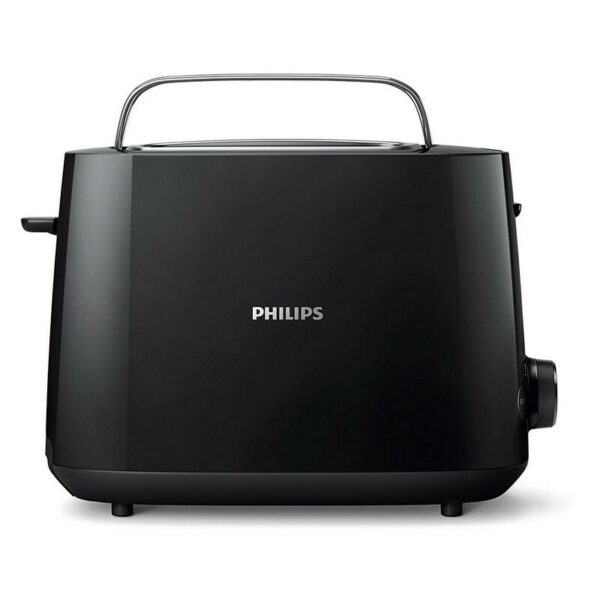 Dieser kompakte Toaster Philips HD2581 / 90 bietet 8 Einstellungen und 2 große Steckplätze mit variabler Breite für eine perfekte Bräunung