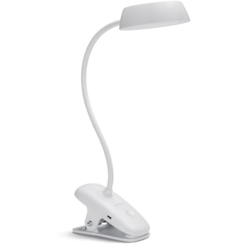 Led Tischleuchte Donutclip in Weiß 3W 175lm – Philips