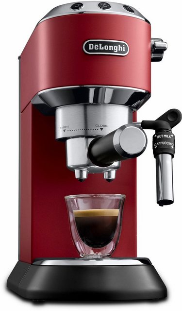 Die Dedica Style EC685.R Espressomaschine bietet dem anspruchvollen Espressotrinker in kompaktem Design alles