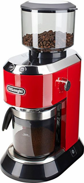 De’Longhi Kaffeemühle Dedica KG520.R, 150 W, Kegelmahlwerk, 350 g Bohnenbehälter