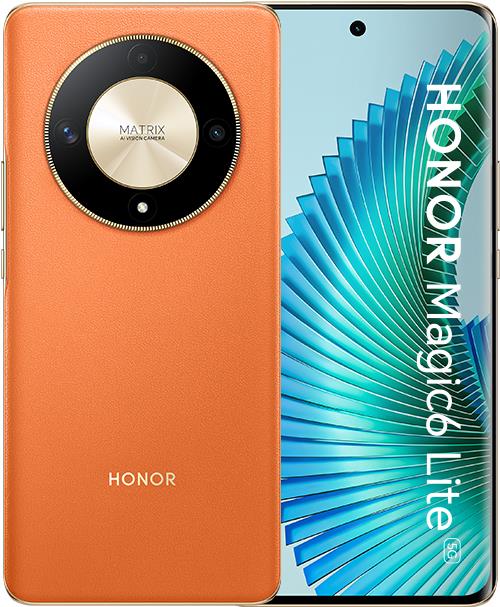 Honor Magic6 Lite 5G 17,2 cm (6.78) Dual-SIM Android 13 USB Typ-C 8 GB 256 GB 5300 mAh Orange