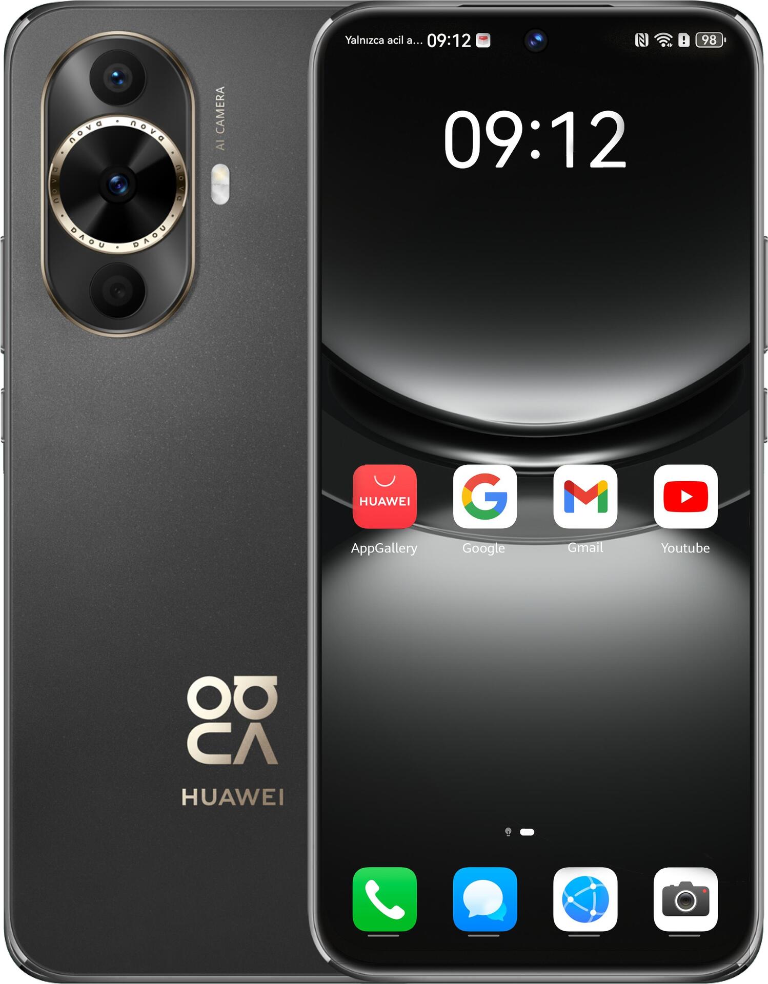 Huawei nova 12s 17 cm (6.7) Dual-SIM Android 14 4G USB Typ-C 8 GB 256 GB 4500 mAh Schwarz (51097UGX)