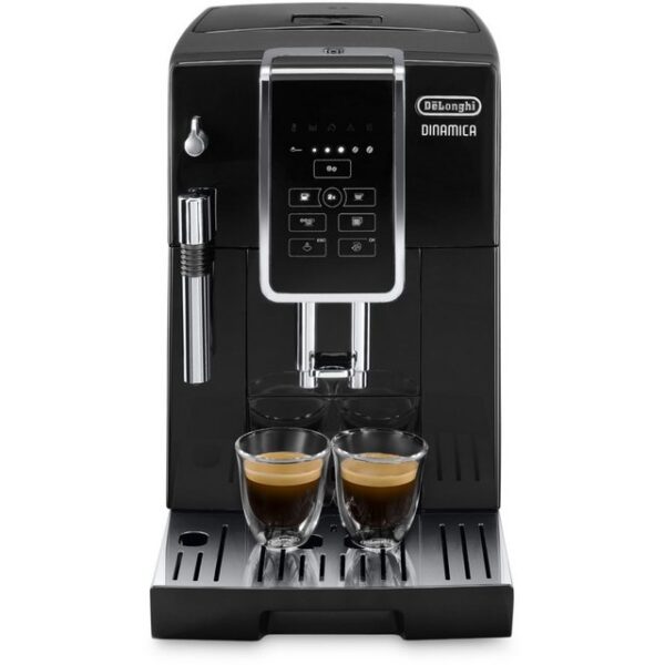 Entdecken Sie den DeLonghi ECAM 350.15.B Dinamica in elegantem Schwarz – ein hochwertiger Kaffeevollautomat