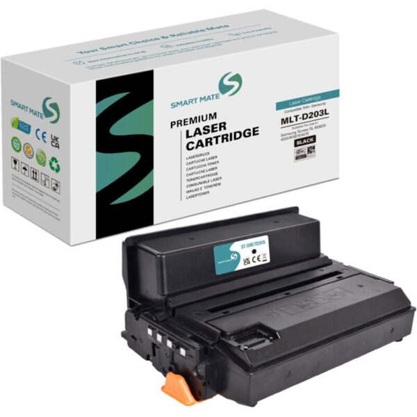 SmartMate wiederaufbereitete Laser Toner Patrone für Samsung SU897A (MLT-D203L) Schwarz Die SmartMate wiederaufbereitete Laser Toner Patrone für Samsung SU897A (MLT-D203L) Schwarz wurde remanufactured