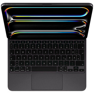 Die Apple Magic Keyboard Tablet-Tastatur schwarz geeignet für Apple iPad Pro 11“ (M4) – mehr Komfort beim TippenOb zuhause oder im Büro