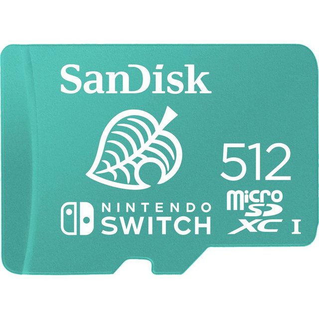 Sandisk SanDisk Nintendo Switch 512 GB microSDXC, Speicherkarte (512 GB, 100 MB/s Lesegeschwindigkeit)