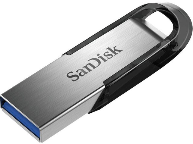 Sandisk Sandisk USB Stick 64GB Speicherstick Cruzer Ultra Flair silber USB 3.0 USB-Stick