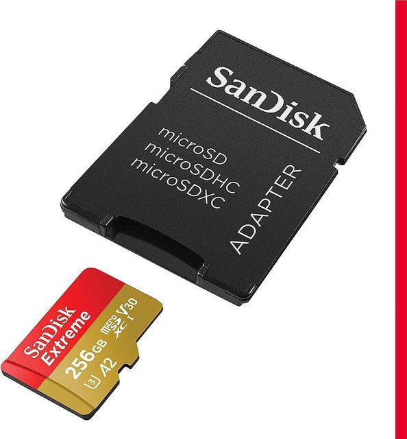 Sandisk Extreme microSDXC™-UHS-I-Karte Speicherkarte Speicherkarte (256 GB)