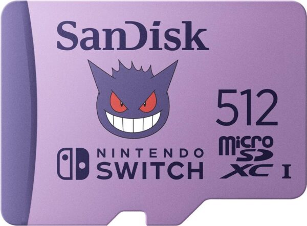 SanDisk Nintendo Switch Pokémon - Flash-Speicherkarte - 512 GB - Video Class V30 / UHS-I U3 - microSDXC UHS-I (SDSQXAO-512G-GN6ZK)