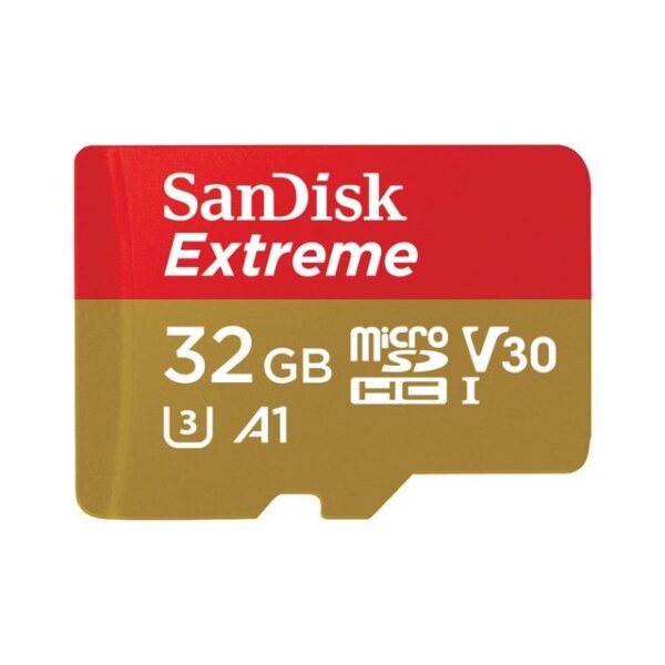 SanDiskmicro SDHC SpeicherkartemicroSDHC Extreme 32GB Mobile inkl. Adapter (173420)Speicherkarten-Typ: Micro-SDHC-CardSpeicherkapazität: 32 GBGeschwindigkeit: Standard Speed Class: Class 10/UHS Speed Class 3