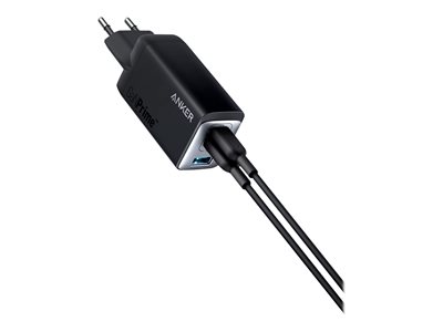 ANKER 735 Charger (GaNPrime 65W) schwarz 2x USB-C 1x USB-A PowerIQ 4.0 für bis zu drei Geräte gleichzeitig - Telekommunikation