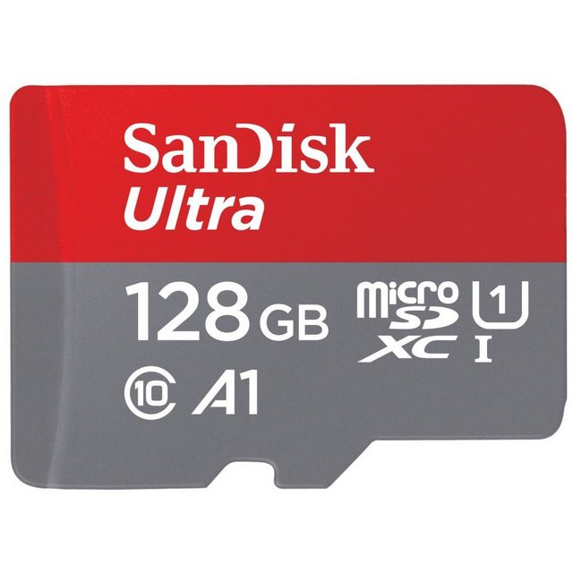 Sandisk microSDXC Ultra – Speicherkarte & Adapter – 128 GB Speicherkarte (128 GB)