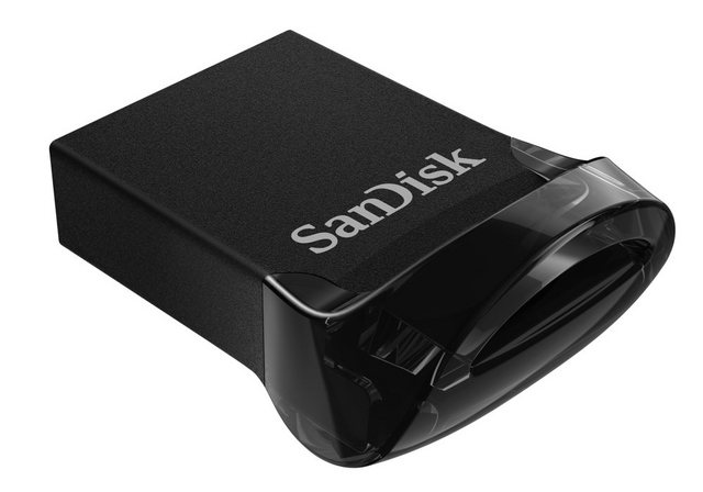 Sandisk USB Stick 32GB Speicherstick Cruzer Ultra Fit schwarz USB 3.1 USB-Stick