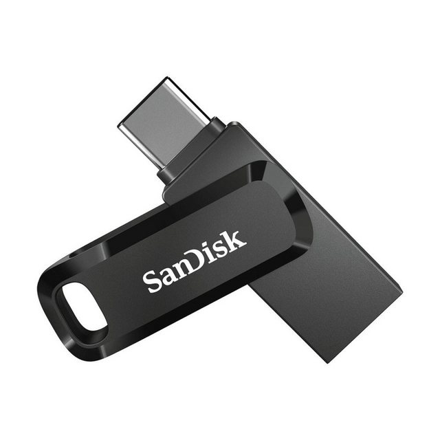 SanDiskUSB-StickUltra Dual USB Flash Drive Go 256GB schwarz (183599)Schnittstelle: High-Speed USB 3.1 Gen 1Anschlüsse: USB-A / USB-CLesegeschwindigkeit: 150 MB/sDrehbarer VerschlussMobilgerät mit USB-Type-C-Anschluss OTG erforderlich