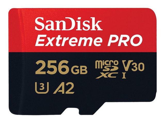 Sandisk SanDisk Extreme Pro microSDXC A2 UHS-I U3 V30 200MB/s Speicherkarte + Speicherkarte