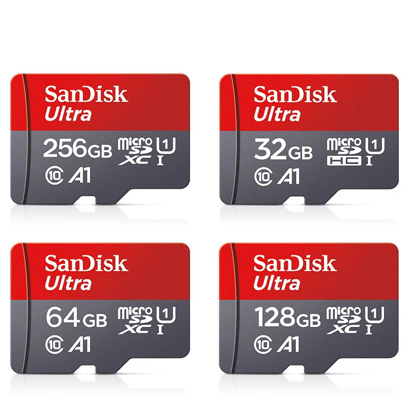 Original Sandisk Memory Card 256GB 128GB 64GB 32GB TF micro sd card Class 10 UHS-1 flash card Memory