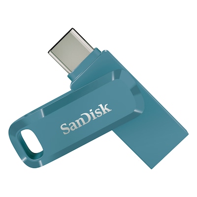 SanDisk Ultra Dual Drive Go Typ-A/Typ-C 1TB USB-Stick Blau Swivel, bis zu 400 MB/s, USB 3.2 Gen 1×1 (5 Gbit/s)