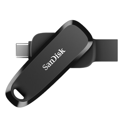 Leicht händelbarer Swivel-USB-Stick mit Öse / Direkter Anschluss an dein Android Smartphone / Flexibles 2-in-1-Design mit USB-A und USB-C / 64 GB Kapazität für Filme