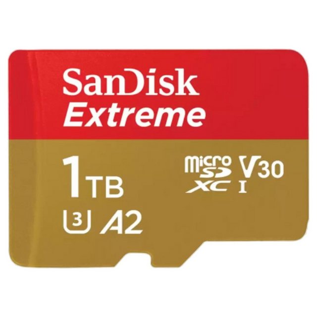 Sandisk EXTREME micro-SDXC Speicherkarte (1TB GB, Class 10, UHS-I (U3), 190,00 MB/s Lesegeschwindigkeit)