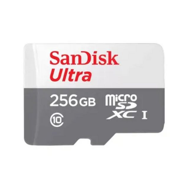 Sandisk Speicherkarte ULTRA microSDXC 100MB/s Geschwindigkeitsklasse 10 Speicherkarte (256 GB)