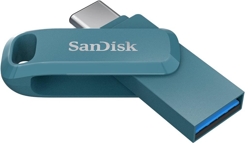 SanDisk Ultra Dual Drive Go – USB-Flash-Laufwerk – 1 TB – USB 3.1 Gen 1 / USB-C – Navagio Bay (SDDDC3-1T00-G46NBB)